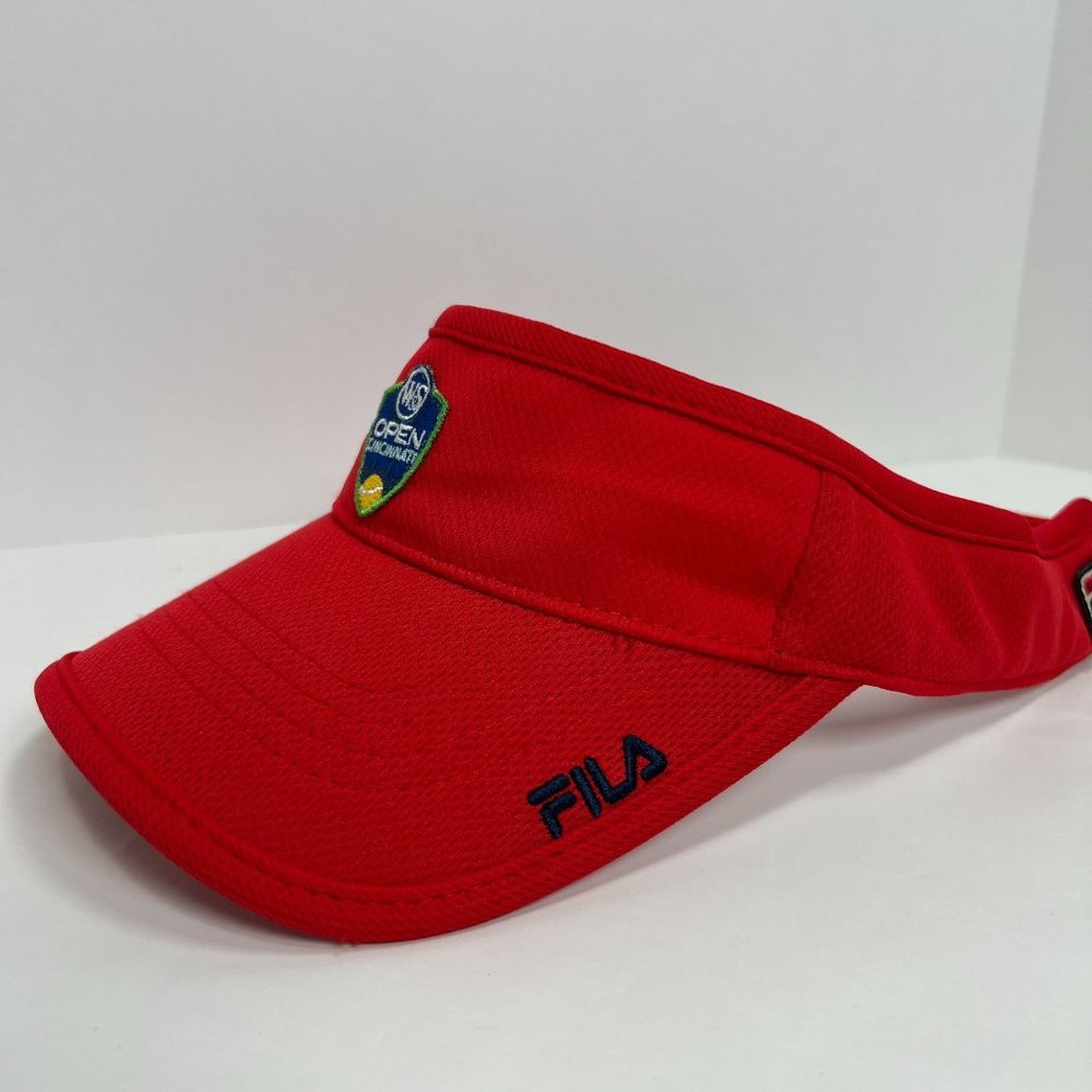 FILA Western and Southern‎ W&S Cincinnati Tennis Open Visor Red Adjustable